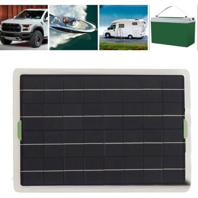 JUTE Zubehör Für Wohnmobile: 20-w-monokristallines Solarpanel, Duale Usb-schnittstelle, Batterieklemme Und Zigarettenanzünderkabel JUTE Zubehör Für Wohnmobile: 20-w-monokristallines Solarpanel, Duale Usb-schnittstelle, Batterieklemme Und Zigarettenanzünderkabel