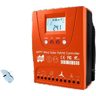 OEM Hybrid-solar-/windladeregler, Bluetooth-konnektivität, Großes Lcd-display, 1500-w-solaranlage, Mit Bluetooth, 12/24-v-automatikbetrieb, Externer Wind-solar-hybrid OEM Hybrid-solar-/windladeregler, Bluetooth-konnektivität, Großes Lcd-display, 1500-w-solaranlage, Mit Bluetooth, 12/24-v-automatikbetrieb, Externer Wind-solar-hybrid