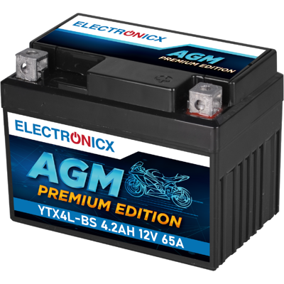 Electronicx Agm Motorradbatterie 12v 4ah – Kompatibel Mit 50314, Cbtx4l-bs, Gt4l-bs, Ytx4l-bs - Premium Batterie 12v Wartungsfrei - Versand De Electronicx Agm Motorradbatterie 12v 4ah – Kompatibel Mit 50314, Cbtx4l-bs, Gt4l-bs, Ytx4l-bs - Premium Batterie 12v Wartungsfrei - Versand De