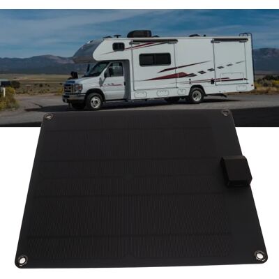 JUTE Monokristallines Silizium-solarpanel Mit Zwei Ausgängen (5v/12v), 15w, Für Auto, Boot, Anhänger Oder Wohnmobil (ohne Batterie), Schwarz. JUTE Monokristallines Silizium-solarpanel Mit Zwei Ausgängen (5v/12v), 15w, Für Auto, Boot, Anhänger Oder Wohnmobil (ohne Batterie), Schwarz.