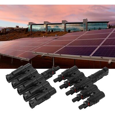 JUTE Mc4 2-teiliger Photovoltaik-steckverbinder, Parallelstecker Für Solarmodule Mit Anschlussschlüssel, 1 Stecker Auf 5 Buchsen Und 1 Buchse Auf 5 Stecker, Ip67 Wasser- Und Staubgeschützt. JUTE Mc4 2-teiliger Photovoltaik-steckverbinder, Parallelstecker Für Solarmodule Mit Anschlussschlüssel, 1 Stecker Auf 5 Buchsen Und 1 Buchse Auf 5 Stecker, Ip67 Wasser- Und Staubgeschützt.