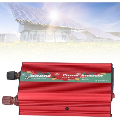 JUTE 3000-w-wechselrichter (weihnachtsedition), 24 V Dc Auf Ac, Solar, Außenbereich, Für Auto, Rot, 110 V JUTE 3000-w-wechselrichter (weihnachtsedition), 24 V Dc Auf Ac, Solar, Außenbereich, Für Auto, Rot, 110 V