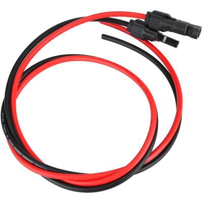 HEAT 2,5 Mm² Pv-solarkabel, Paar Roter Und Schwarzer Stecker Und Buchsen, Photovoltaik-modulkabel, Wasserdichtes Anschlussset HEAT 2,5 Mm² Pv-solarkabel, Paar Roter Und Schwarzer Stecker Und Buchsen, Photovoltaik-modulkabel, Wasserdichtes Anschlussset