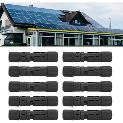 JUTE 10 Sätze Mc4 Photovoltaik-steckverbinder (stecker Und Buchse), Ip67 Wasserdichte Steckverbinder Für Solar-photovoltaik-module, Photovoltaik-kabelverbinder, 1000 V. JUTE 10 Sätze Mc4 Photovoltaik-steckverbinder (stecker Und Buchse), Ip67 Wasserdichte Steckverbinder Für Solar-photovoltaik-module, Photovoltaik-kabelverbinder, 1000 V.