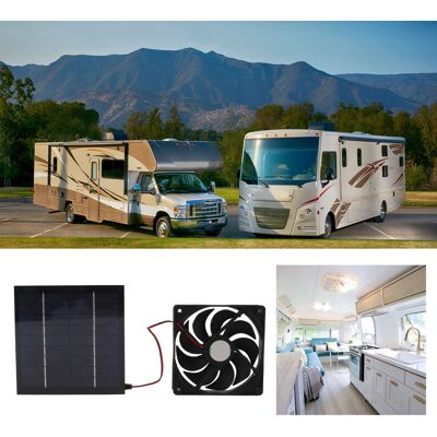 JUTE Zur Ausstattung Des Wohnmobils Gehören Ein 10-w-monokristallines Silizium-solarpanel, Ein 120 Mm Großer Quadratischer Lüftungskasten Und Ein 5-v-solar-abluftventilator. JUTE Zur Ausstattung Des Wohnmobils Gehören Ein 10-w-monokristallines Silizium-solarpanel, Ein 120 Mm Großer Quadratischer Lüftungskasten Und Ein 5-v-solar-abluftventilator.