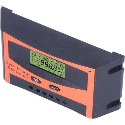 HEAT Solar-laderegler Mit Lcd-bildschirm, Schutzschaltung Gegen Rückstau, Pwm-laderegler Zum Schutz Der Batterie (10 A) HEAT Solar-laderegler Mit Lcd-bildschirm, Schutzschaltung Gegen Rückstau, Pwm-laderegler Zum Schutz Der Batterie (10 A)