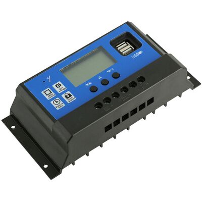 JUTE Solarmodul-laderegler, Pwm-photovoltaik-spannungsregler, 12v/24v-solarzellenladegerät JUTE Solarmodul-laderegler, Pwm-photovoltaik-spannungsregler, 12v/24v-solarzellenladegerät