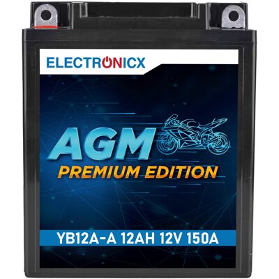 Electronicx Gb12a-a 12v 12ah Agm Motorradbatterie - Wartungsfrei & Versiegelt - Kompatibel Mit Yb12a-a / 51211 - Premium Batterie 12v Wartungsfrei Electronicx Gb12a-a 12v 12ah Agm Motorradbatterie - Wartungsfrei & Versiegelt - Kompatibel Mit Yb12a-a / 51211 - Premium Batterie 12v Wartungsfrei