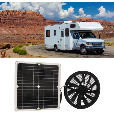 JUTE Wohnmobilzubehör: 100-w-monokristallines Silizium-solarpanel, 25-cm-rundlüftungsbox, Solarpanel, Abluftventilator JUTE Wohnmobilzubehör: 100-w-monokristallines Silizium-solarpanel, 25-cm-rundlüftungsbox, Solarpanel, Abluftventilator