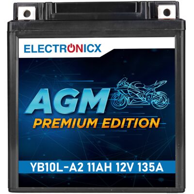 Electronicx Yb10l-a2 Agm Motorradbatterie 12v 11ah 135a/en - Wartungsfrei, Langlebig, Hohe Startkraft - Premium Batterie 12v Wartungsfrei - Versand De Electronicx Yb10l-a2 Agm Motorradbatterie 12v 11ah 135a/en - Wartungsfrei, Langlebig, Hohe Startkraft - Premium Batterie 12v Wartungsfrei - Versand De