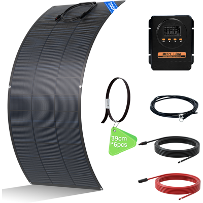 Eco-worthy 200w 18v Flexibel Solarpanel Kit Solaranlagen: 1 Stücke 200w 18v Flexibe Solarmodul + 20a Mppt-laderegler + 5m Solarkabel Für Wohnwagen, Wohnmobil, Boot, Dach, Camping, Zuhause Eco-worthy 200w 18v Flexibel Solarpanel Kit Solaranlagen: 1 Stücke 200w 18v Flexibe Solarmodul + 20a Mppt-laderegler + 5m Solarkabel Für Wohnwagen, Wohnmobil, Boot, Dach, Camping, Zuhause