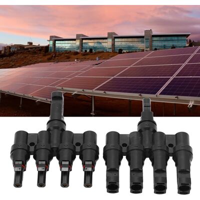JUTE Mc4 2-teiliger Photovoltaik-steckverbinder, Parallelstecker Für Solarmodule Mit Speziellem Schlüssel, 1 Stecker Auf 4 Buchsen Und 1 Buchse Auf 4 Stecker, Ip67 Wasser- Und Staubdicht. JUTE Mc4 2-teiliger Photovoltaik-steckverbinder, Parallelstecker Für Solarmodule Mit Speziellem Schlüssel, 1 Stecker Auf 4 Buchsen Und 1 Buchse Auf 4 Stecker, Ip67 Wasser- Und Staubdicht.