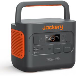 Jackery - Explorer 1500 Pro,1512Wh tragbare Powerstation,Solar- und AC-Schnellladung in 2 Std. 2 100W pd, 2x1800W AC-Ausgänge, ideal für Camping und