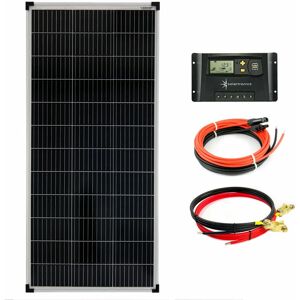 SOLARTRONICS 100 Watt 12V Solar Set 20A Laderegler gelb Solaranlage Inselanlage Garten Camping Solarmodul 1200mm