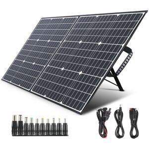 Swarey - Foldable SolarPanel 100W Monocrystalline Solar Charger with 2 usb Ports, 18 v dc Output pd 60 w Type-C Solar Module für Tragbare