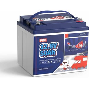 Timeusb - 12V50Ah Pro LiFePO4 Batterie Automotive Zellen, Perfekter Ersatz für 100Ah amg gel Batterie, 10Jahre+ Lebensdauer, Lithium, 4000+