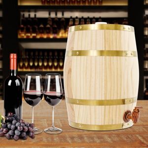 SANBOUSI 10L Holzfass Whiskyfass Kiefernfass Weinfass Schnapsfass Fass Weinlagerung Eimer SANBOUSI 10L Holzfass Whiskyfass Kiefernfass Weinfass Schnapsfass Fass Weinlagerung Eimer