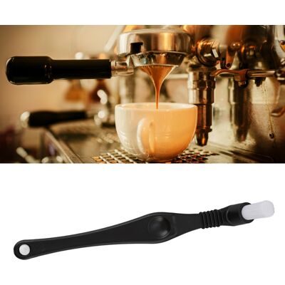 JUTE Reinigungsbürste Für Den Brühkopf Von Espressomaschinen, Gebogener Kunststoffkopf, Steife Borsten, Nylon-reinigungsbürste, Kaffeezubehör Mit Langem Griff JUTE Reinigungsbürste Für Den Brühkopf Von Espressomaschinen, Gebogener Kunststoffkopf, Steife Borsten, Nylon-reinigungsbürste, Kaffeezubehör Mit Langem Griff