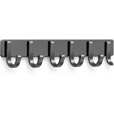 OEM Selbstklebender Wandhaken 6 Haken Für Badezimmer Grau OEM Selbstklebender Wandhaken 6 Haken Für Badezimmer Grau