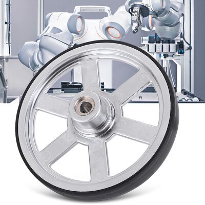 HEAT 90-mm-roboterrad Aus Metall Mit Guter Traktion Und Neopren-reifenprofil – Teile Für Industrieroboter HEAT 90-mm-roboterrad Aus Metall Mit Guter Traktion Und Neopren-reifenprofil – Teile Für Industrieroboter