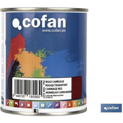 COFAN Synthetischer Emaille (375 Ml) Wagenrot COFAN Synthetischer Emaille (375 Ml) Wagenrot