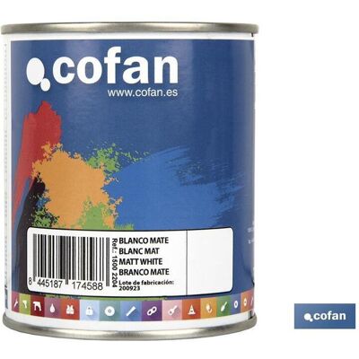 COFAN Synthetischer Emaille (375 Ml) Mattweiß COFAN Synthetischer Emaille (375 Ml) Mattweiß