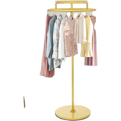 OEM Kleiderständer, Material: Eisen Und Holz, 360° Drehbar, Höhe: 140 Cm, Basisdurchmesser: 50 Cm, Kleiderständerdurchmesser: 60 Cm OEM Kleiderständer, Material: Eisen Und Holz, 360° Drehbar, Höhe: 140 Cm, Basisdurchmesser: 50 Cm, Kleiderständerdurchmesser: 60 Cm