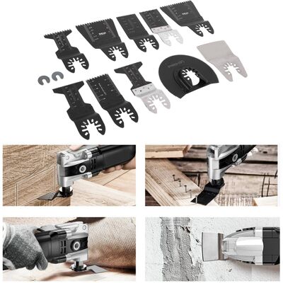HEAT 12 Stück Universal-sägeblätter, Multifunktional, Für Holz, Pvc-rohre Und Metall, Gerade Sägeblätter Typ B HEAT 12 Stück Universal-sägeblätter, Multifunktional, Für Holz, Pvc-rohre Und Metall, Gerade Sägeblätter Typ B