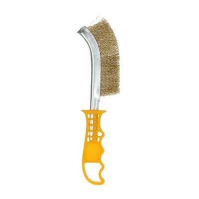 Brosse Main Plastique Manche Jaune Laiton 260x40 Norton - Norton Brosse Main Plastique Manche Jaune Laiton 260x40 Norton - Norton