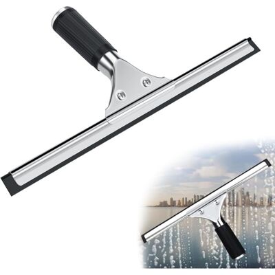 ENLENK Professioneller Glas-abzieher, Edelstahl-glasreiniger Mit 25 Cm Klinge, Zum Reinigen Und Trocknen Von Glas, Fliesen Und Im Badezimmer, Zur Entfernung Aller Wasserspuren ENLENK Professioneller Glas-abzieher, Edelstahl-glasreiniger Mit 25 Cm Klinge, Zum Reinigen Und Trocknen Von Glas, Fliesen Und Im Badezimmer, Zur Entfernung Aller Wasserspuren