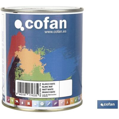 COFAN Synthetischer Emaille (750 Ml) Mattweiß COFAN Synthetischer Emaille (750 Ml) Mattweiß