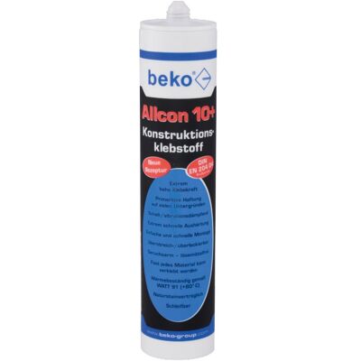 Beko - Konstruktions-klebstoff, Bau/montage, 310ml, Grau, Allcon 10+ Beko - Konstruktions-klebstoff, Bau/montage, 310ml, Grau, Allcon 10+