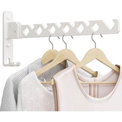 NO BRAND Kleiderhaken – Klappbar – Weiß – 35 Cm – Wandmontage – Wandhaken – Garderobenständer – Kleiderbügel – Wäscheständer NO BRAND Kleiderhaken – Klappbar – Weiß – 35 Cm – Wandmontage – Wandhaken – Garderobenständer – Kleiderbügel – Wäscheständer