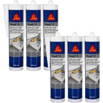 Sika Sikasil-P Marine - Weiß - 6x300ml - Silikon Dichtstoff Sika Sikasil-P Marine - Weiß - 6x300ml - Silikon Dichtstoff