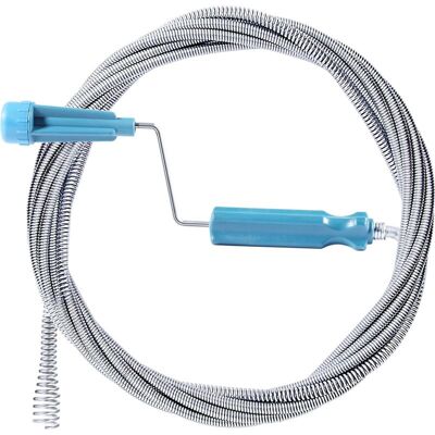 LIIYIELA Professionelle Abflussspirale, 5 Meter X 6 Mm Spirale, Toilettenreiniger Mit Kurbelgriff, Abflussreinigungssonde, Praktischer Und Effektiver Reiniger Für Toiletten, Waschbecken Und Abflüsse LIIYIELA Professionelle Abflussspirale, 5 Meter X 6 Mm Spirale, Toilettenreiniger Mit Kurbelgriff, Abflussreinigungssonde, Praktischer Und Effektiver Reiniger Für Toiletten, Waschbecken Und Abflüsse