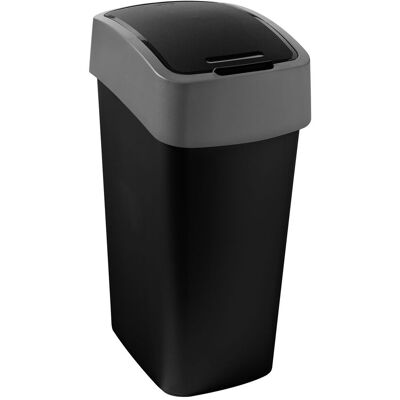 Flip Bin 25l Abfallbehälter, Schwarz - Curver Flip Bin 25l Abfallbehälter, Schwarz - Curver