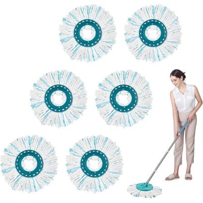 LNTYQ 6-teiliges Ersatzmopp-set, Mikrofaser-ersatzmopps, Clean Twist Disc Mop Micro Kit, Ersatzmoppkopf Für Bodenreinigung LNTYQ 6-teiliges Ersatzmopp-set, Mikrofaser-ersatzmopps, Clean Twist Disc Mop Micro Kit, Ersatzmoppkopf Für Bodenreinigung