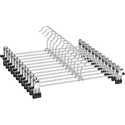 OEM Metall-hosenbügel, 30 Cm, Mit Stahlhaken Und Clips An Den Enden, 360° Drehbar, Rutschfest, Für Kleidung, Röcke, Socken, Kleideraufbewahrung Zu Hause OEM Metall-hosenbügel, 30 Cm, Mit Stahlhaken Und Clips An Den Enden, 360° Drehbar, Rutschfest, Für Kleidung, Röcke, Socken, Kleideraufbewahrung Zu Hause