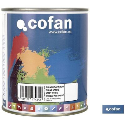 COFAN Synthetischer Emaille (750 Ml) Satinweiß COFAN Synthetischer Emaille (750 Ml) Satinweiß