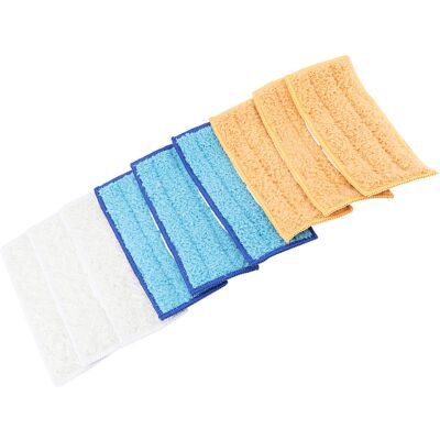 HEAT Set Mit 9 Waschbaren Mikrofaser-wischmoppköpfen, Ersatz Für Flachsprühmopps, Reinigungstücher HEAT Set Mit 9 Waschbaren Mikrofaser-wischmoppköpfen, Ersatz Für Flachsprühmopps, Reinigungstücher