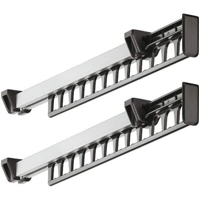 OEM Ausziehbarer Kleiderständer Für Kleiderbügel – 2er-set – Schwarz OEM Ausziehbarer Kleiderständer Für Kleiderbügel – 2er-set – Schwarz