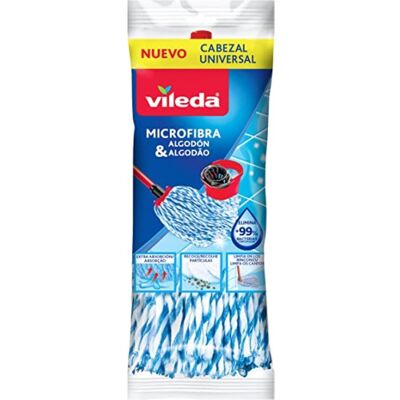 Spontex Mopp Vileda 72100029 Kunststoff Langlebig Breiter Kopf Spontex Mopp Vileda 72100029 Kunststoff Langlebig Breiter Kopf