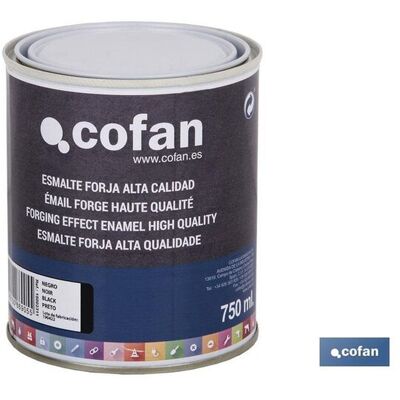 Cofan Schwarzer Schmiedelack - Hochwertig, 750ml - Metall Cofan Schwarzer Schmiedelack - Hochwertig, 750ml - Metall