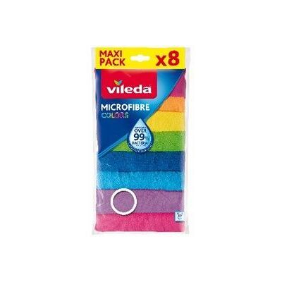 Colors Microfasertuch, 8 Stück Vileda 77608 Colors Microfasertuch, 8 Stück Vileda 77608
