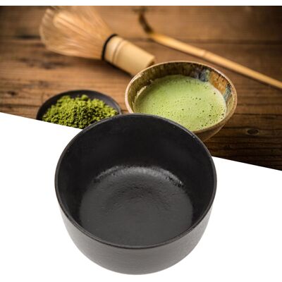 JUTE Matcha-besen-set, Matcha-zubereitungswerkzeug Aus Bambus, Antike Schwarze Keramik. JUTE Matcha-besen-set, Matcha-zubereitungswerkzeug Aus Bambus, Antike Schwarze Keramik.