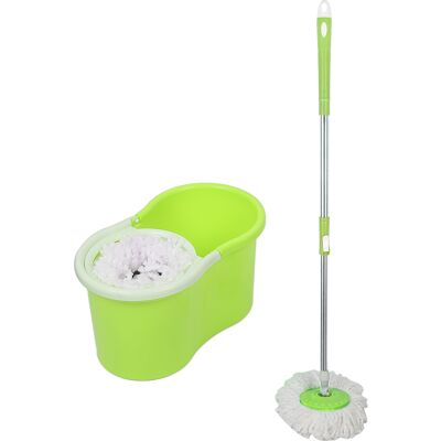 SKECTEN Bodenwischer 360° Verdrehbar Wischmop Schleuder Mikrofaser Set Für Haushalt Mop Grün SKECTEN Bodenwischer 360° Verdrehbar Wischmop Schleuder Mikrofaser Set Für Haushalt Mop Grün