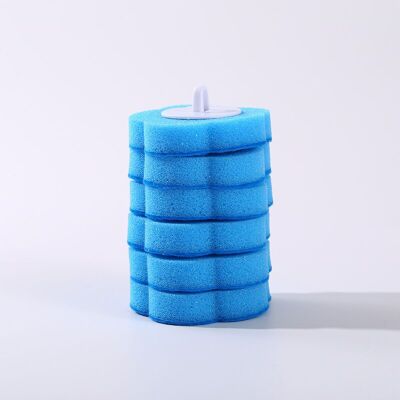 ZVD Nachfüllpackung Für Einweg-toilettenreiniger, Blauer Reinigungsschwamm Mit Meeresduft, Desinfektionsmittel Und Peeling, 60 Stück ZVD Nachfüllpackung Für Einweg-toilettenreiniger, Blauer Reinigungsschwamm Mit Meeresduft, Desinfektionsmittel Und Peeling, 60 Stück