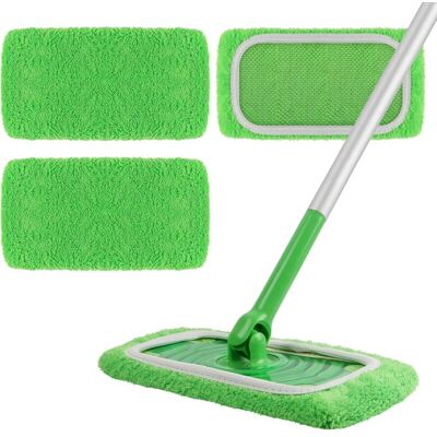 XL DESTOCK Ersatzbezüge Für Wischmopp (grün, 25,4 X 11,5 Cm, 3 Stück), Wiederverwendbare Und Waschbare Zubehörteile Für Flachwischmopp (wischmopp Nicht Enthalten). XL DESTOCK Ersatzbezüge Für Wischmopp (grün, 25,4 X 11,5 Cm, 3 Stück), Wiederverwendbare Und Waschbare Zubehörteile Für Flachwischmopp (wischmopp Nicht Enthalten).