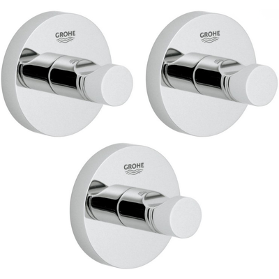 Set Mit 3 Wandhaken Mit Unsichtbarer Befestigung (40364001) - Grohe Set Mit 3 Wandhaken Mit Unsichtbarer Befestigung (40364001) - Grohe