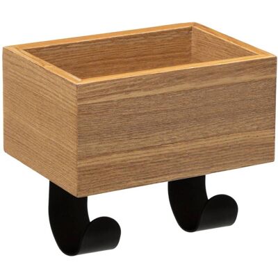 5five Simply Smart - Kleiderhaken 2 Köpfe Leer Tasche Holz - 5five 5five Simply Smart - Kleiderhaken 2 Köpfe Leer Tasche Holz - 5five